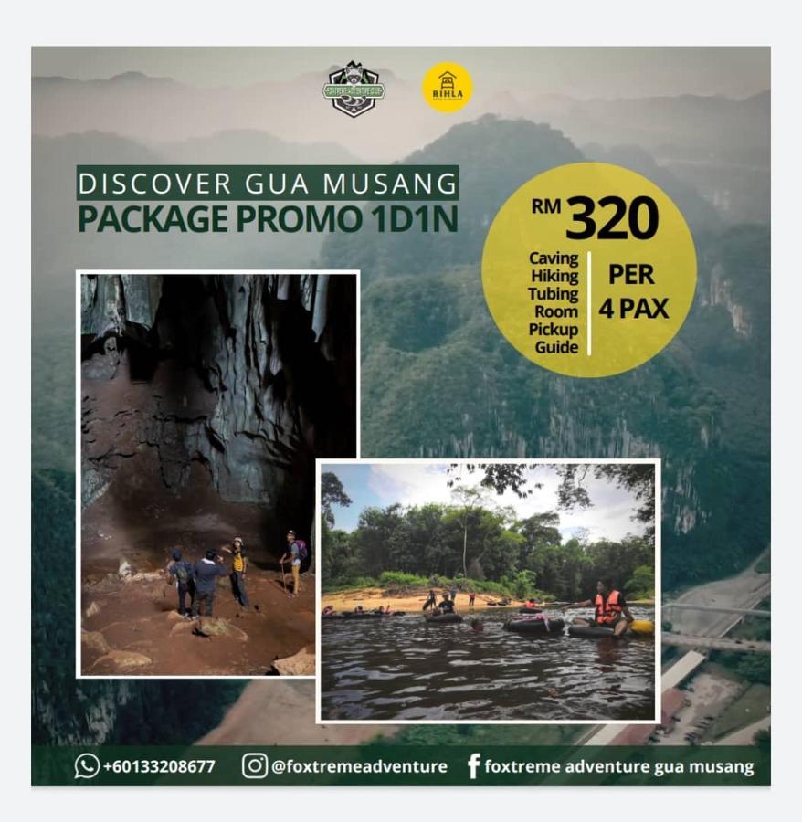 Rihla Dataran Tengah Hostel Gua Musang Bagian luar foto